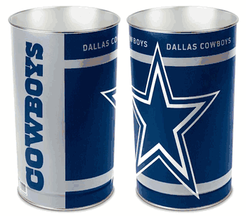 Dallas Cowboys Wastebasket 15 Inch