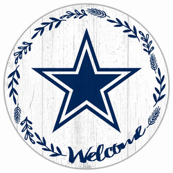 Dallas Cowboys Welcome 12in Circle