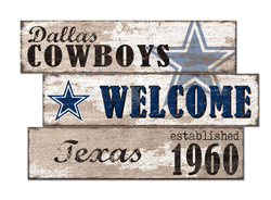 Dallas Cowboys Welcome 3 Plank