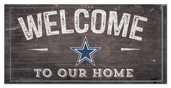 Dallas Cowboys Welcome Distressed 6 x 12