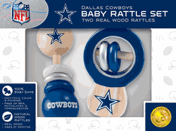 Dallas Cowboys Wood Rattle Set
