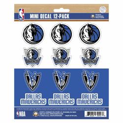 Dallas Mavericks 12 Count Mini Decal Sticker Pack