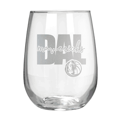 Dallas Mavericks 17oz Stemmless Wine Glass