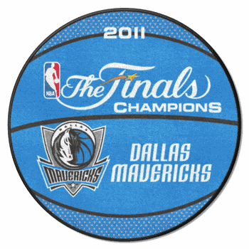 Dallas Mavericks 2011 NBA Champions Basketball Rug - 27in. Diameter
