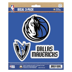 Dallas Mavericks 3 Piece Decal Sticker Set