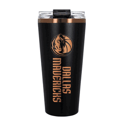 Dallas Mavericks 32oz Black and Copper Big Slim with Straw