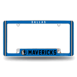 Dallas Mavericks Alternate Design All Over Chrome Frame