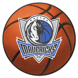 Dallas Mavericks Basketball Rug - 27in. Diameter