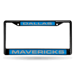 Dallas Mavericks Black Laser Chrome Frame