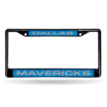 Dallas Mavericks Black Laser Chrome Frame