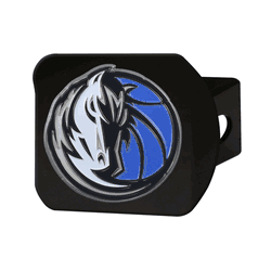 Dallas Mavericks Black Metal Hitch Cover - 3D Color Emblem