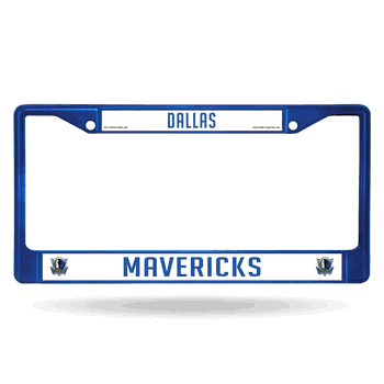 Dallas Mavericks Blue Colored Chrome Frame