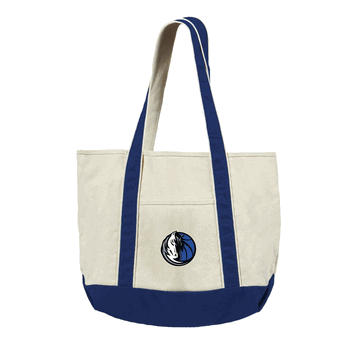 Dallas Mavericks NBA Canvas Tote with Colored Strap