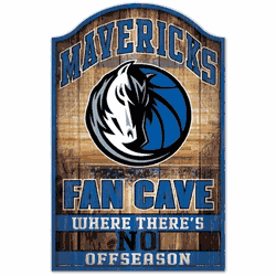 Dallas Mavericks  Sign 11x17 Wood Fan Cave Design