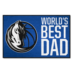 Dallas Mavericks Starter Mat Accent Rug - 19in. x 30in. World's Best Dad Starter Mat