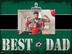 Dallas Stars 10" x 8" Best Dad with Stripe Clip Frame