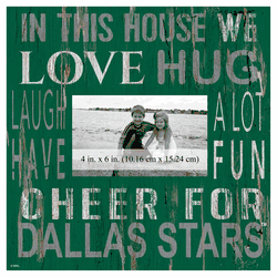 Dallas Stars 10x10 In This House Frame Sign