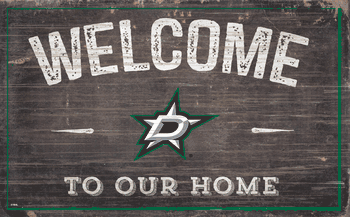 Dallas Stars 11x19 Welcome to our Home Sign