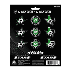 Dallas Stars 12 Count Mini Decal Sticker Pack