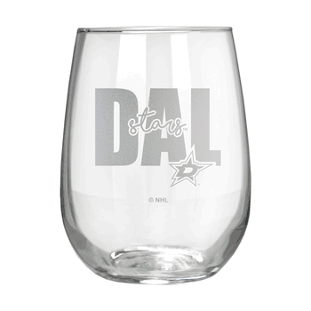 Dallas Stars 17oz Stemmless Wine Glass