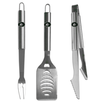 Dallas Stars 3 pc Stainless Steel BBQ Set