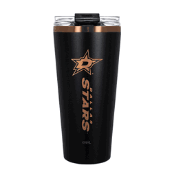 Dallas Stars 32oz Black and Copper Big Slim with Straw