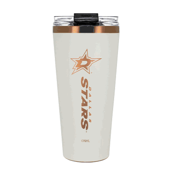 Dallas Stars 32oz Crme and Copper Big Slim Tumbler with Straw