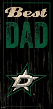 Dallas Stars Best Dad 6x12 Sign