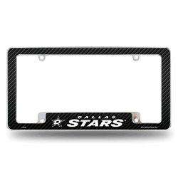 Dallas Stars Black 12" x 6" Chrome All Over Automotive License Plate Frame