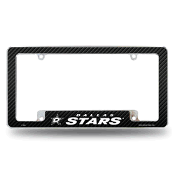 Dallas Stars Black 12" x 6" Chrome All Over Automotive License Plate Frame for Car/Truck/SUV