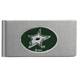 Dallas Stars Brushed Metal Money Clip