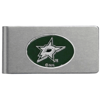 Dallas Stars Brushed Metal Money Clip