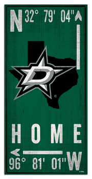 Dallas Stars Coordinate 6x12 Sign