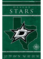 Dallas Stars Coordinates 17x26