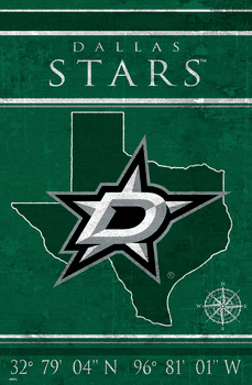 Dallas Stars Coordinates 17x26