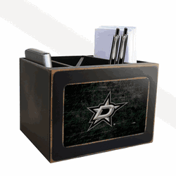 Dallas Stars Distressed Desktop Organizer w/Team Color