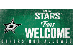 Dallas Stars Fans Welcome Sign