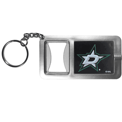 Dallas Stars Flashlight Key Chain with Bottle Opener