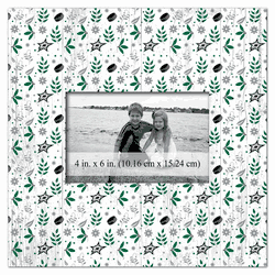 Dallas Stars Floral Pattern 10x10 Frame
