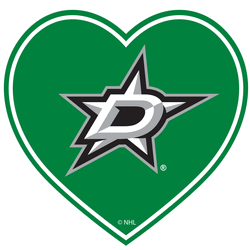 Dallas Stars Heart Decal