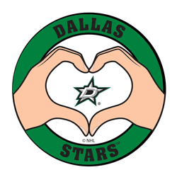 Dallas Stars Heart Hands Decal