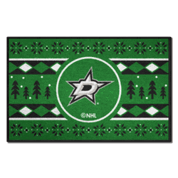 Dallas Stars Holiday Sweater Starter Mat Accent Rug - 19in. x 30in.
