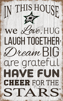 Dallas Stars In This House 11x19 Sign