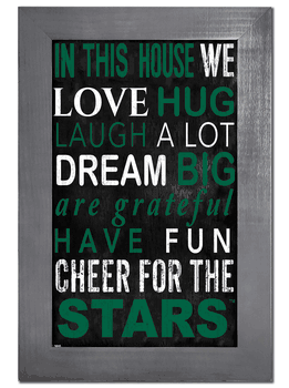 Dallas Stars In This House 11x19 Sign