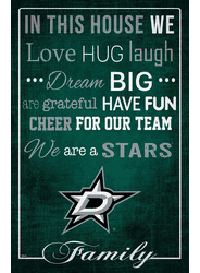 Dallas Stars In This House 17x26