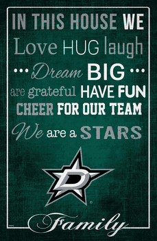 Dallas Stars In This House 17x26