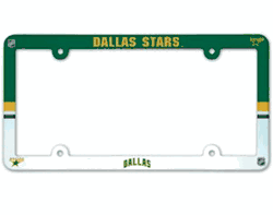 Dallas Stars License Plate Frame - Full Color