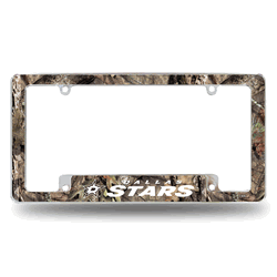 Dallas Stars Mossy Oak 12" x 6" Chrome All Over Automotive License Plate Frame