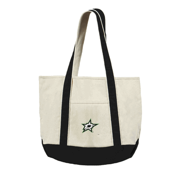 Dallas Stars NHL Canvas Tote with Colored Strap