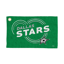 Dallas Stars NHL Droplets Waffle Fan Towel 16x25 inches